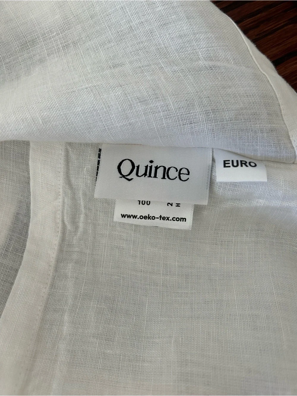 Quince Creamy White Linen Euro Sham- Soft Breathable Bedding NEW
